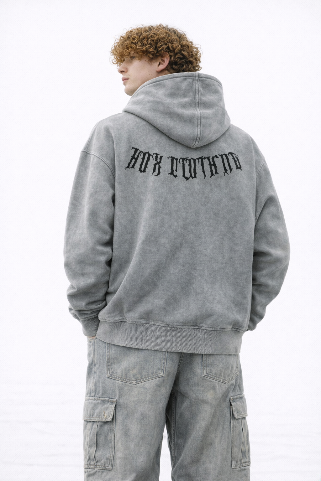 Graphic Print Oversized Hoodie