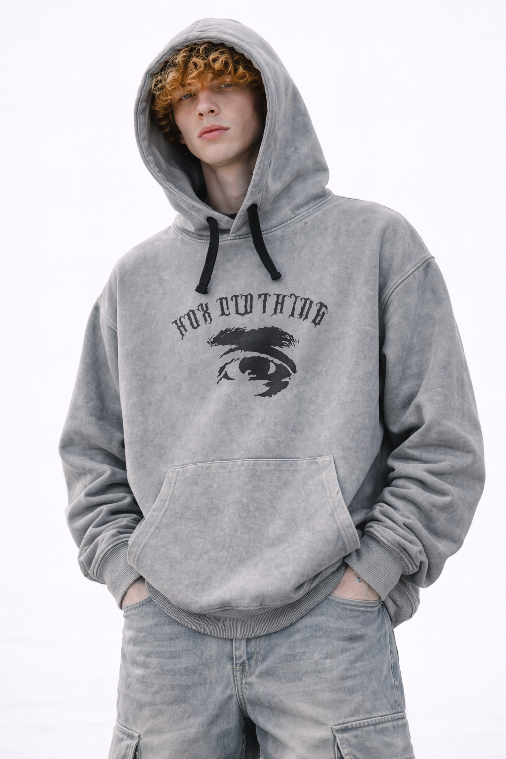 Graphic Print Oversized Hoodie