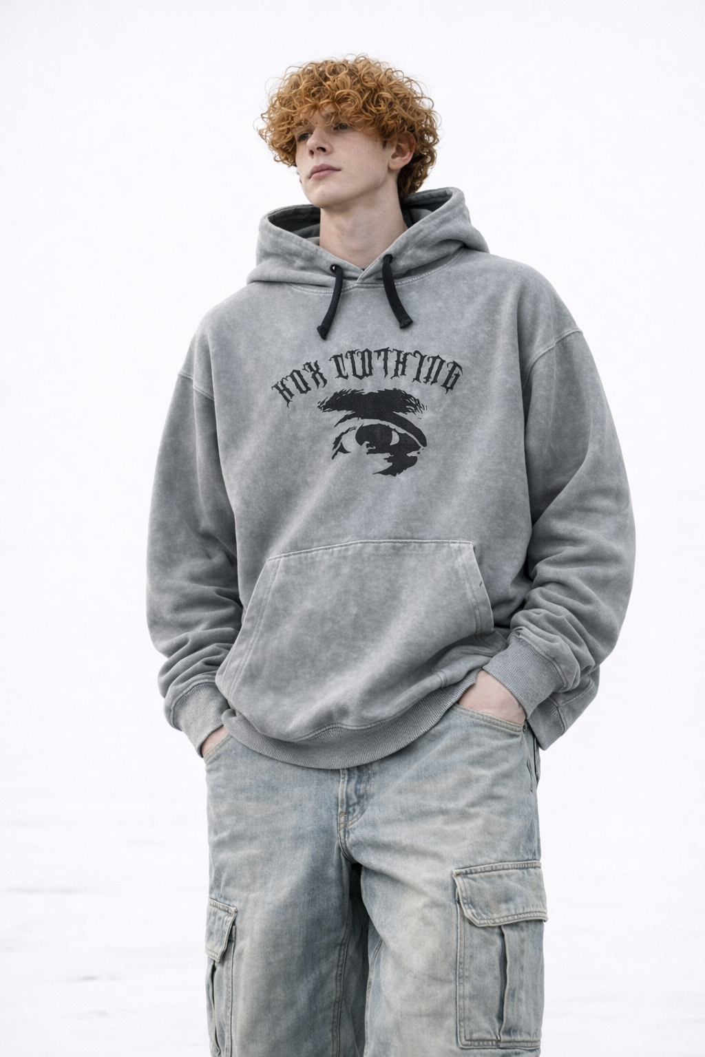 Graphic Print Oversized Hoodie