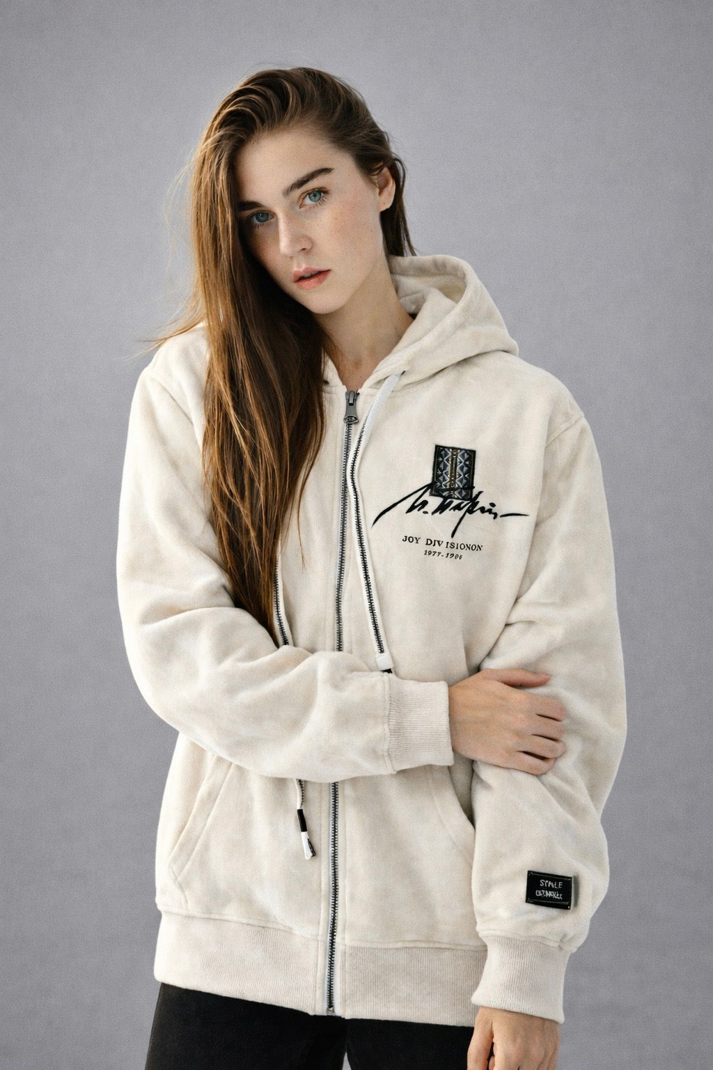 Soft-Touch Zip-Through Hoodie