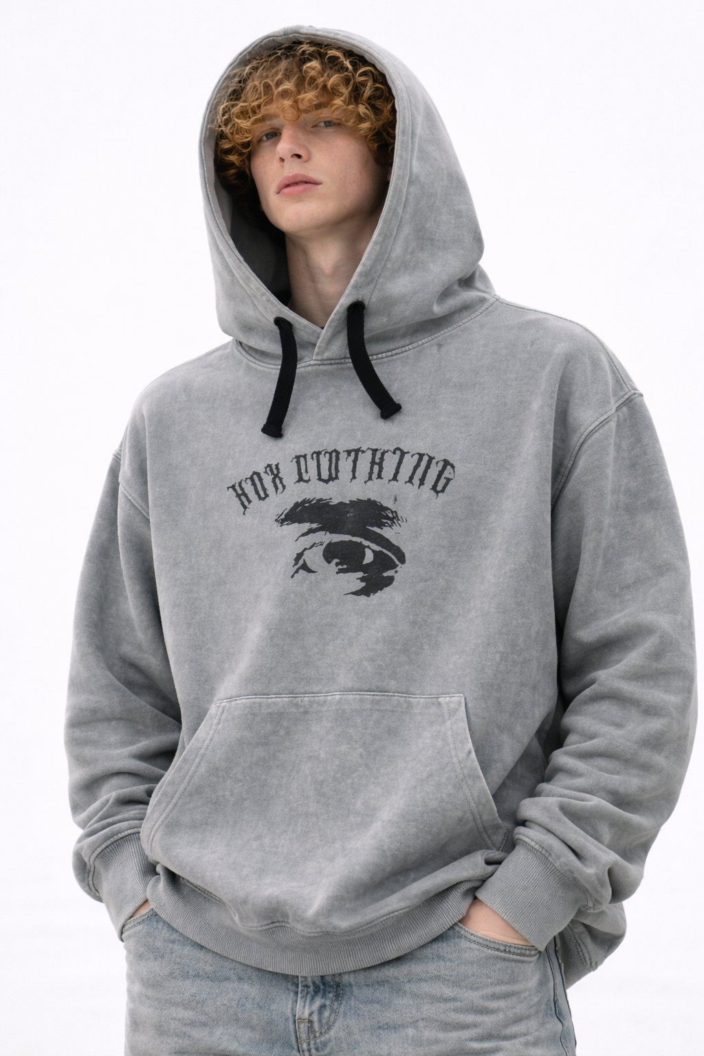 Graphic Print Oversized Hoodie
