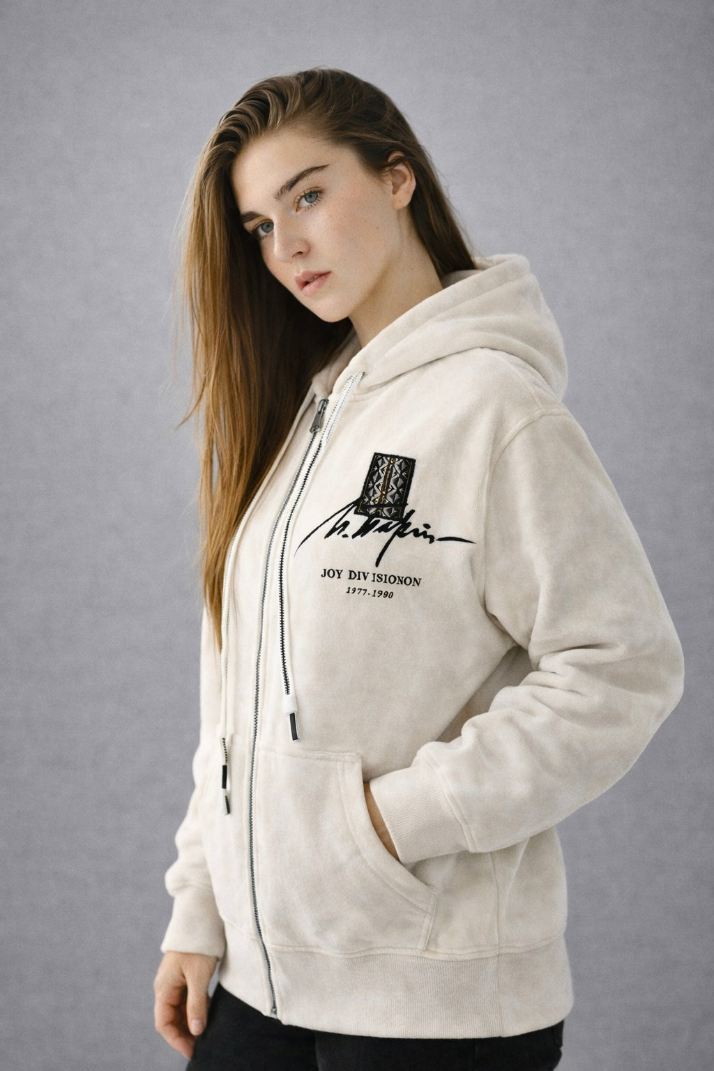 Soft-Touch Zip-Through Hoodie