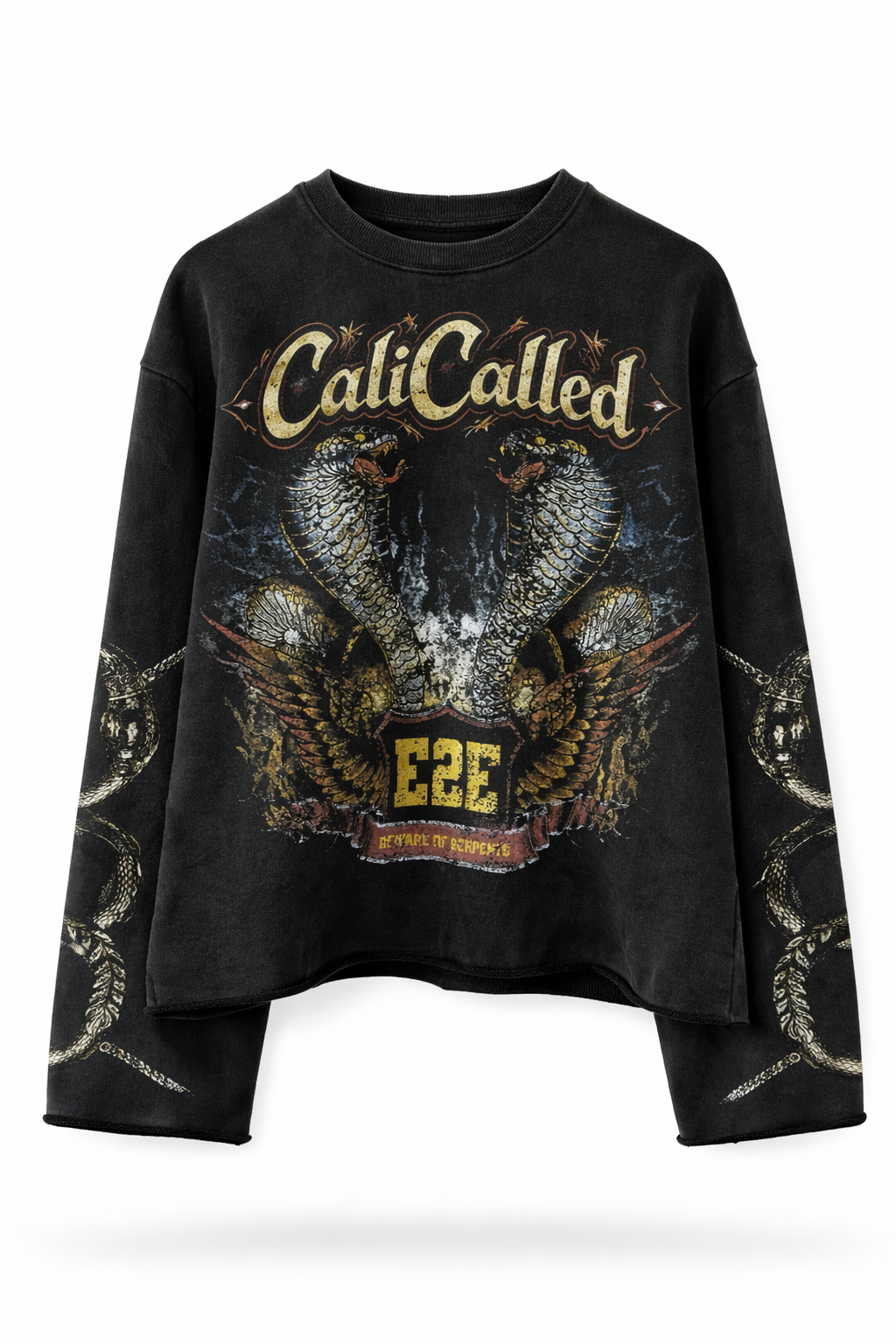 Serpent Crest Oversized Sweatshirt