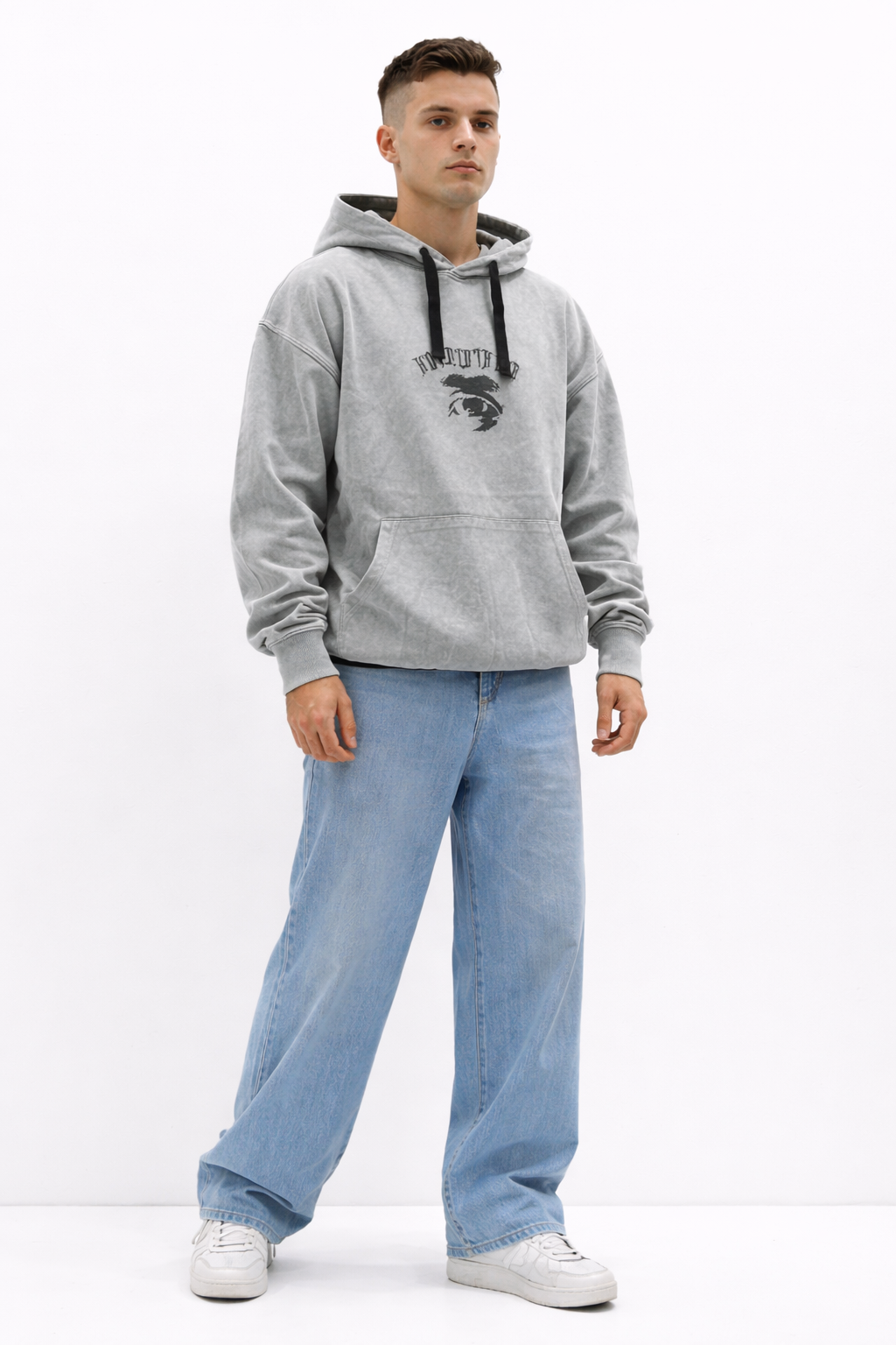 Graphic Print Oversized Hoodie